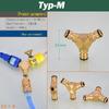 1/2/5Pcs Brass Garden Hose Quick Connectors - Universal 1/2" & 3/4" Tap Fittings for Water Hose Pipes