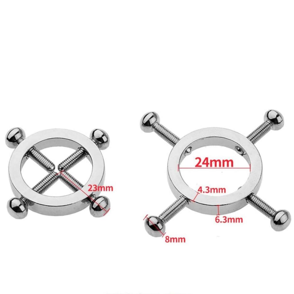 2 pcs Clip Clamps Adjustable Metal Rings for Men Women