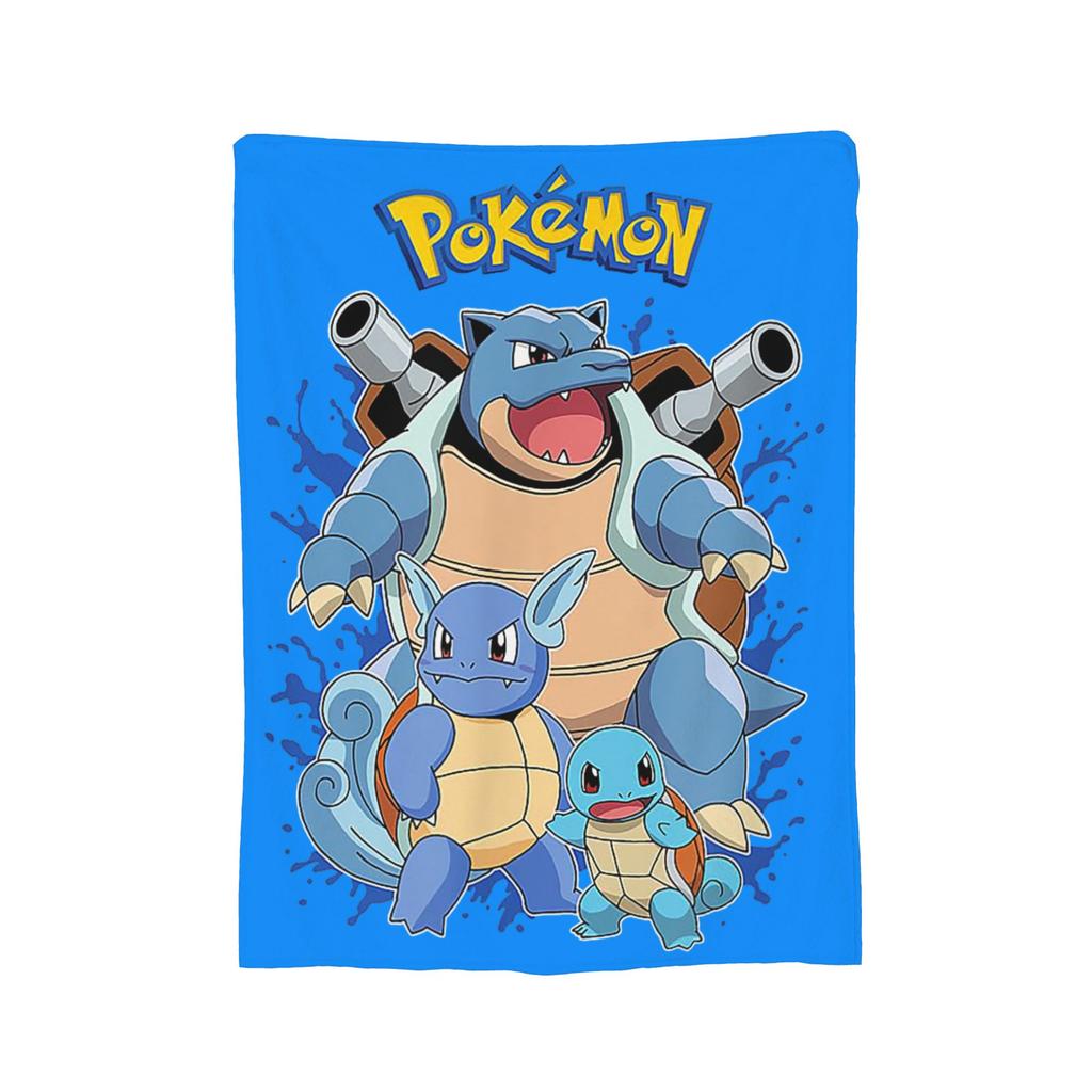 Pokemoned Coral Fleece Plush Throw Blankets Charmander Charmeleon Charizard Blanket for Bedding Couch Warm Plush Thin Quilt,