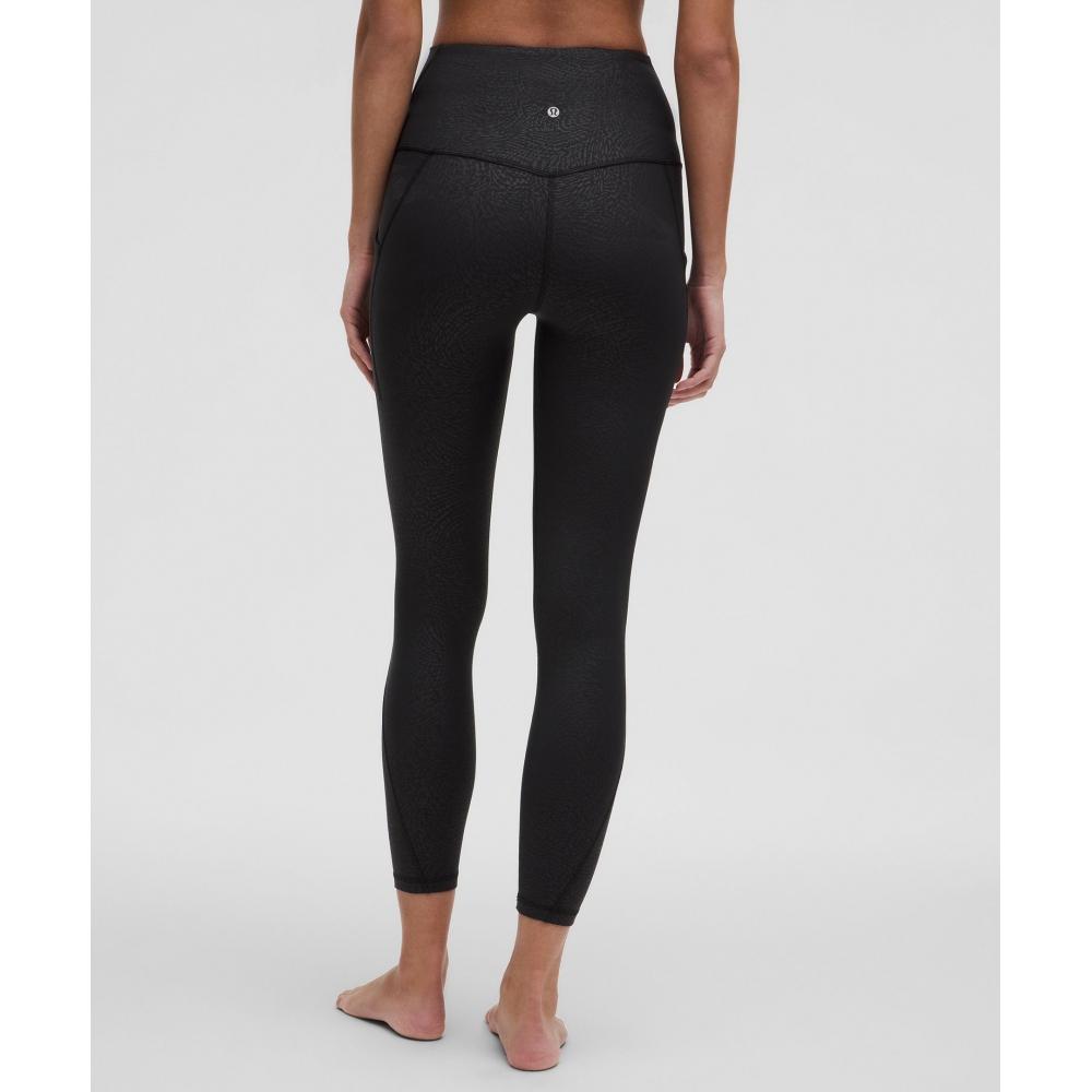 Lululemon Align  High Rise Pant With Pockets 25  Ripple Emboss Black