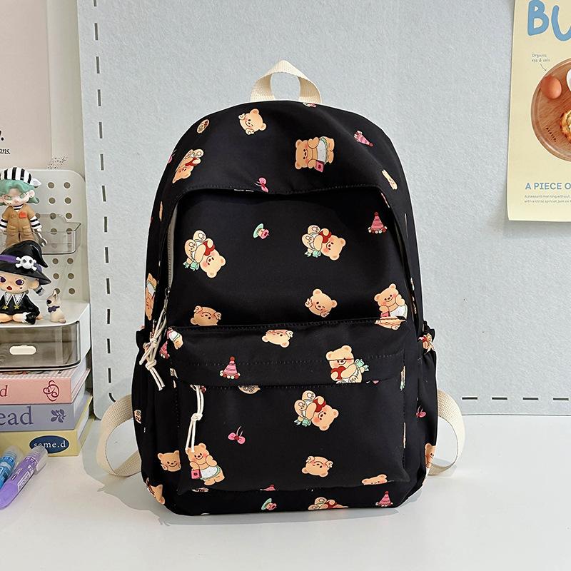 Schoolbagins Japanese Junior High School Cartoon Butter Bear Backpack Versatile Soft Girl Cute Student Schoolbag Small Backpack Female