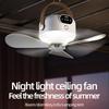 Wireless Remote Control Lighting Ceiling Fan Usb Bedside Dormitory Small Hanging Portable Night Light Electric Fan