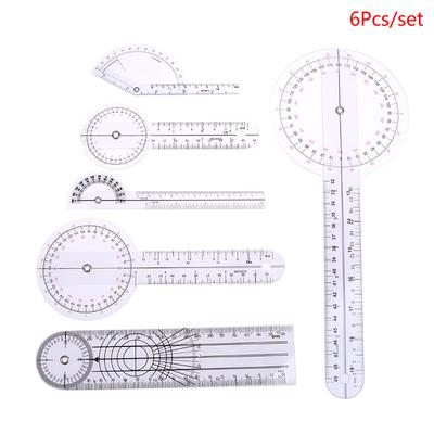 6 Pcs Angle Ruler Corner Ruler Finger Ruler Medical Ruler