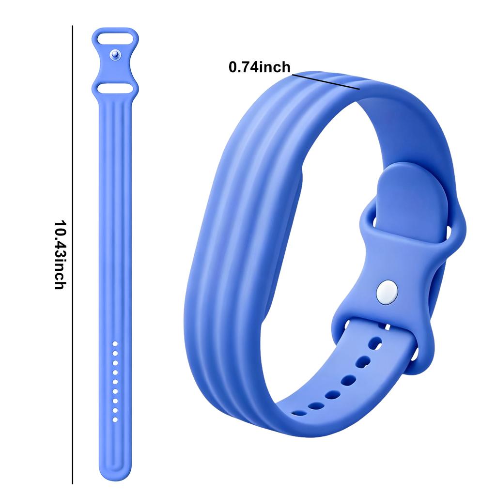 Silikon-Schlaufen Sportuhrarmband für Google Fitbit Air Gummiarmband Atmungsaktives Band Armband Correa Ersatzzubehör