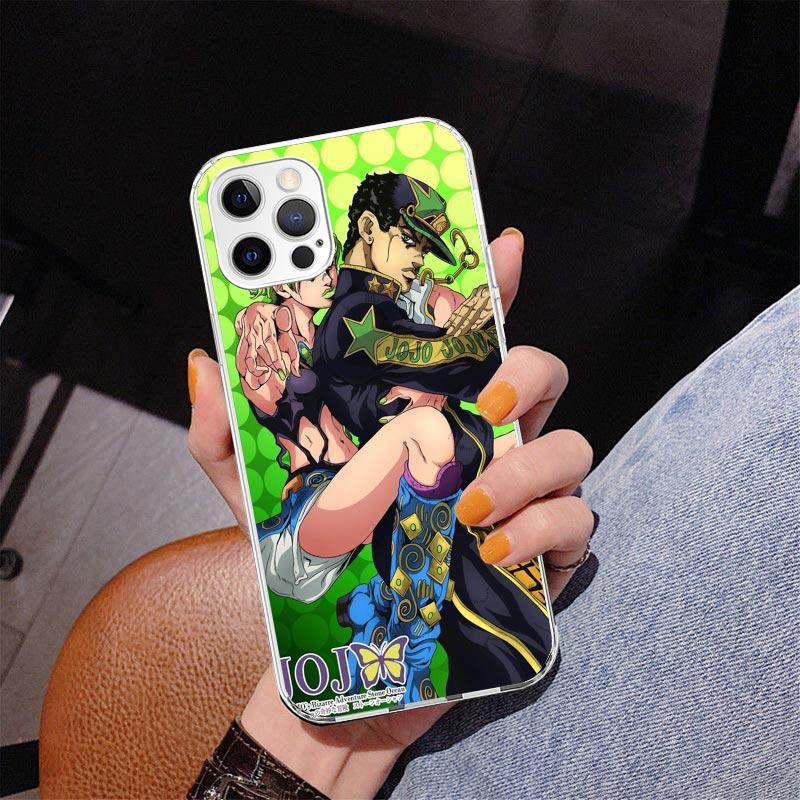 JoJo Bizarre Adventure Phone Case For iPhone 17 Air 16 Pro Max 16E 15 + 14 Plus 11 12 13 Mini 7 8 SE Gift Print Cover Fundas 17