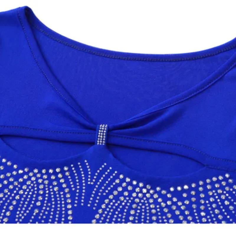 Nová letní móda Dámské síťované tričko Oblečení Šik Sexy Véčkový výstřih Vystřihované Diamantové trička Dámské Krátký rukáv Elastické Slim Top