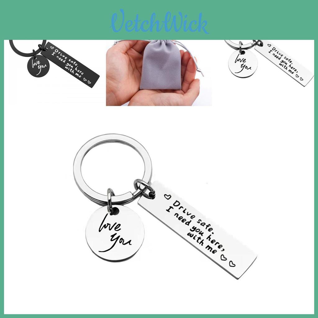 Drive Safe I Need You Stylish Stainless Steel Keyring Perfect For Friends And Family Gifts