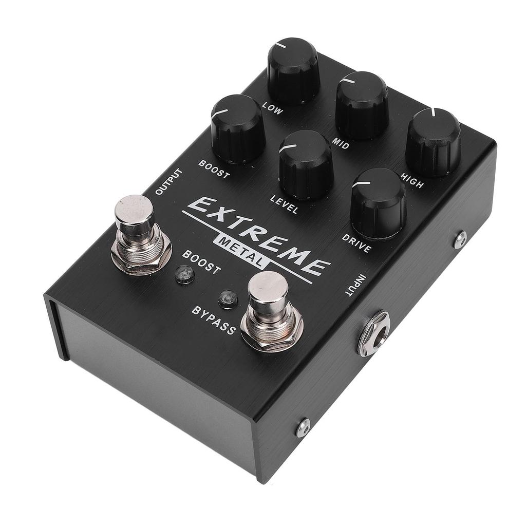 Gitarowy Pedał Efektowy 3-pasmowy EQ Niskie Średnie Wysokie Wzmocnienie Elektryczny Gitarowy Pedał Dystorsyjny DC 9V
