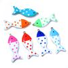 10pz Ciondoli Pendenti Smaltati a Forma di Pesce in Acciaio Inossidabile 31x12mm Accessori per la Creazione di Gioielli Fai da Te Componenti per Collane, Orecchini, Braccialetti