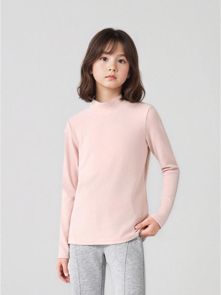 Kids' Warm Long Sleeve Korean-Style Cotton Sports Top