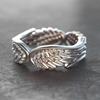 Angel & Demon Wing Couple Rings: European & American Style, Personalized Openable Thai Silver Rings