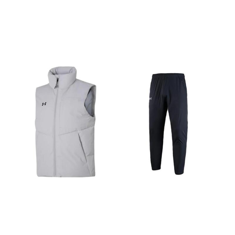 

Under Armour Thick Outdoor Warm Vest Fashion Windproof Comfortable Lightweight Simple Casual Sports Suit Unisex suit 22500706-001+23600803-009 M