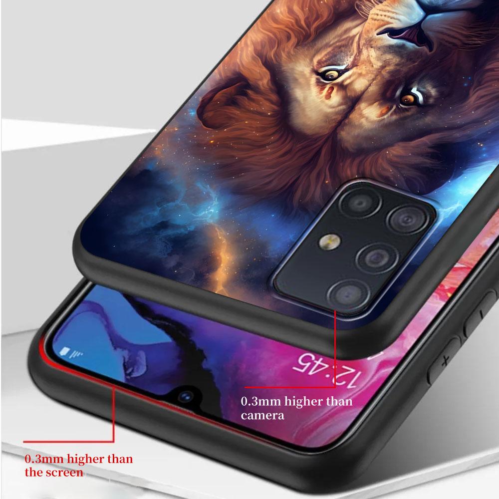 The Lion Case for Samsung Galaxy A51 A53 A54 A31 A52 A12 A13 A21s A22 A32 A11 A22 A33 A41 A52s A73 A14 A24 TPU Phone Cover