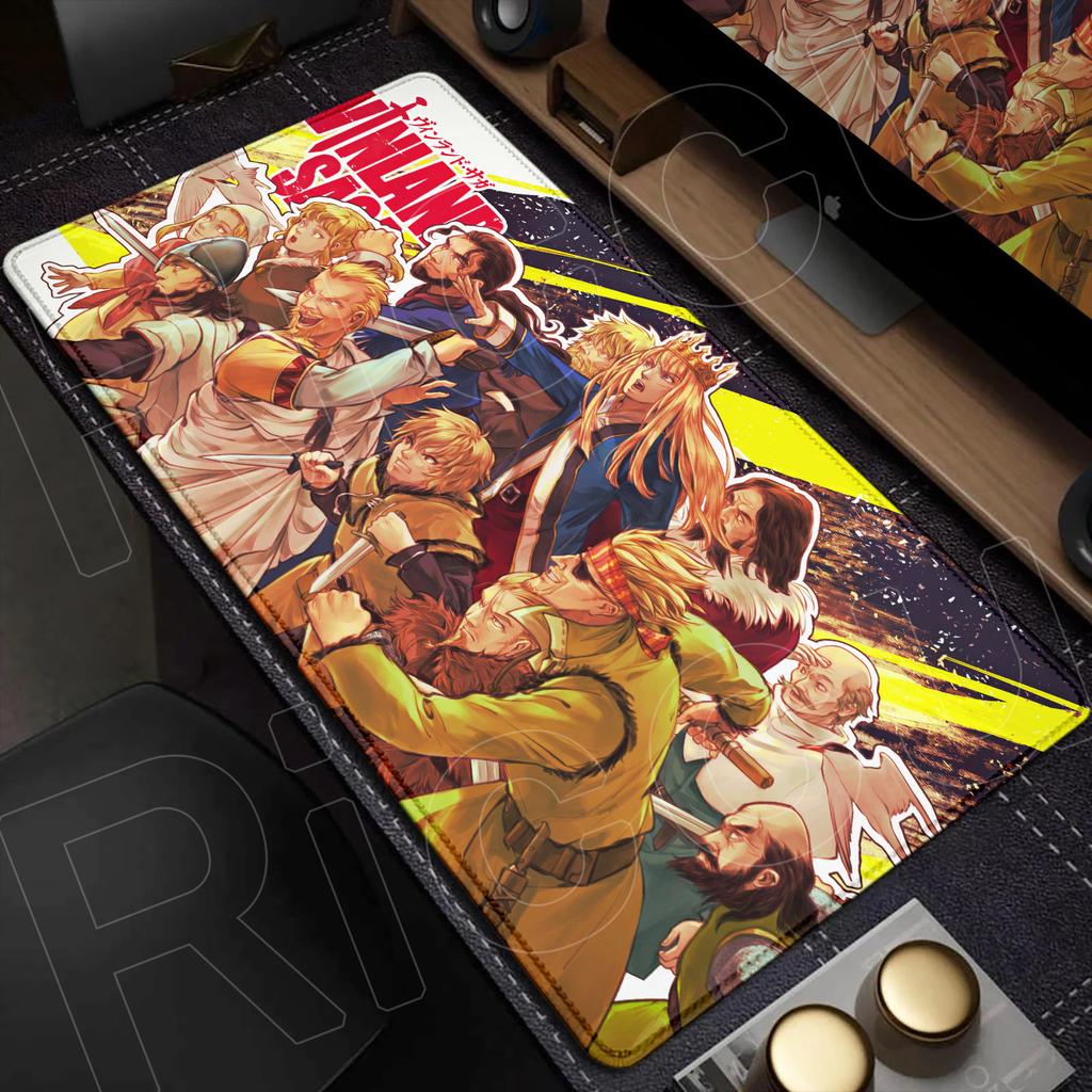 XXL Stor Musmatta Vinland Saga 40x90cm Musmatta E-sport Spel Tangentbordsskydd PC-tillbehör HD Datormatta Skrivbordsmatta