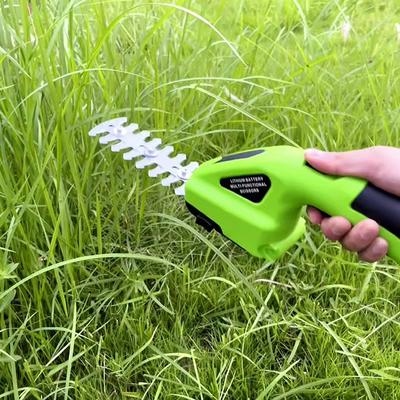 2 w 1 Bezprzewodowa Elektryczna Nożyca do Żywopłotu Akumulatorowa Ręczna Przycinarka do Krzewów Kosiarka do Pielenia Przycinania do Ogrodu Podwórka Trawnika