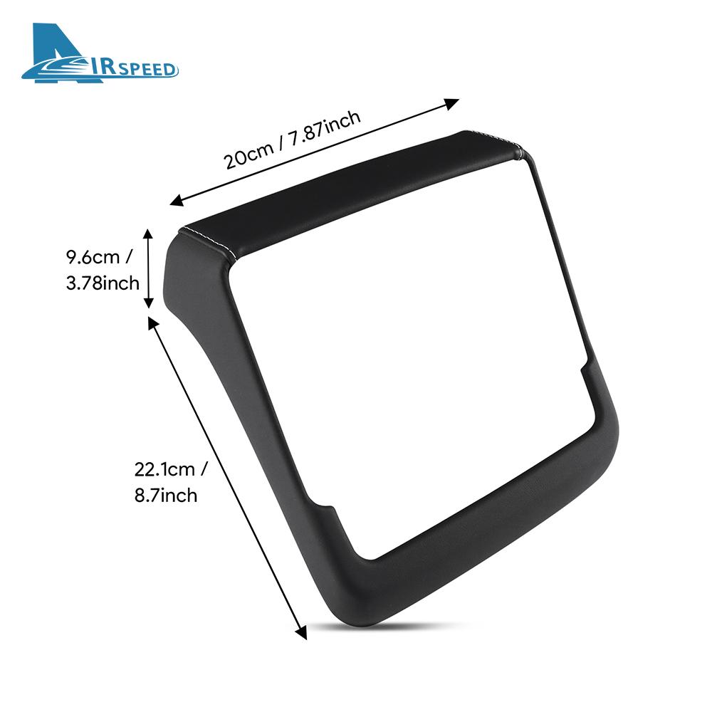 Leather Rear Screen Frame Protective ABS Cover for Tesla Model Y Juniper Launch 2025-Up Model 3 Highland 2025 Car Accessories