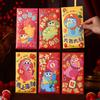 6pcs 2026 Horse Year New Year Red Envelope Chinese Cartoon Lucky Money Envelopes Blessing Traditional Red Pocket