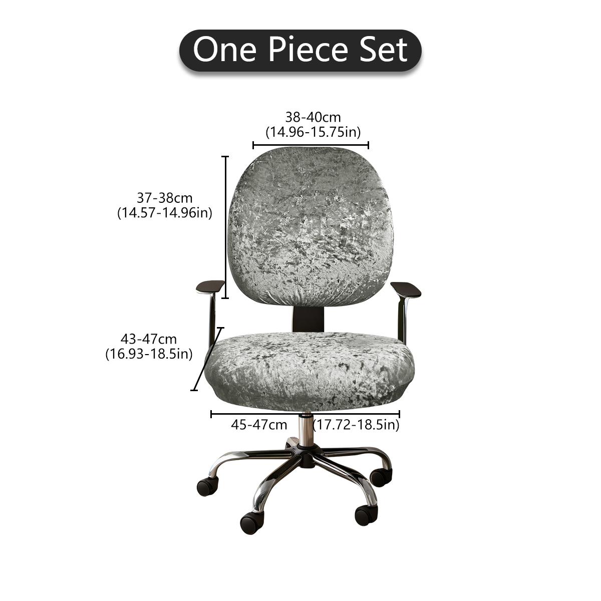 

1pc Modern Style Golden Diamond Velvet Split-body Chair Cover, Warm Chair Covers for Office Chair, Armchair, Cushion Cover 1pc