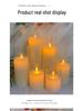 Remote-Controlled LED Glass Candle Lamp with Flickering Flame - Ideal for Romantic Home Decor and Weddings