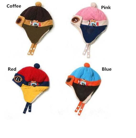 Fashionable Childrens Aviator Hat Earflap Design Winter Warmth Protection