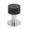 Stainless Steel Door Stopper with Thickened Base, Wall or Floor Mount, Anti-Collision for Rooms and Bedrooms.