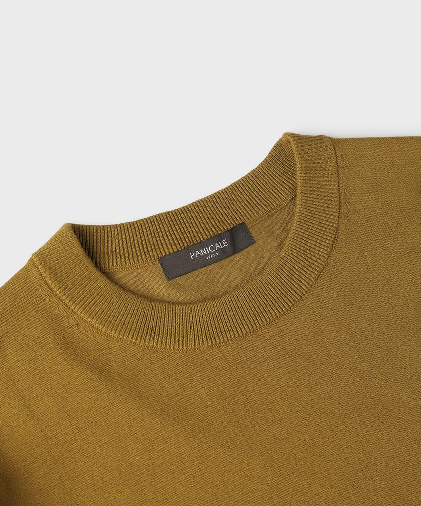 PANICALE Mustard Logo Round Knit