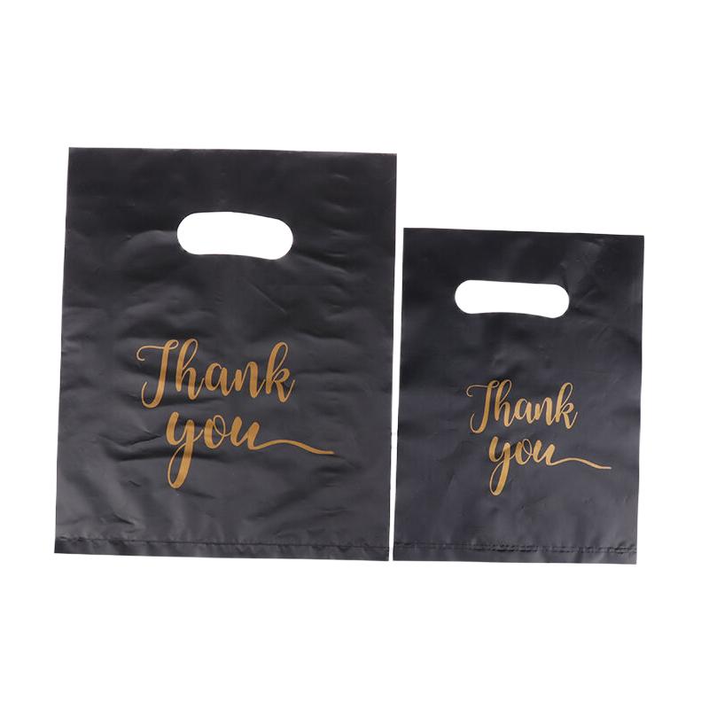 100 Buc Mini Pungi Cadou din Plastic cu Mesaj de Mulțumire Pungi pentru Bomboane de Nuntă Pungi Cumpărături cu Mânere Decorare Nuntă Petrecere de Aniversare