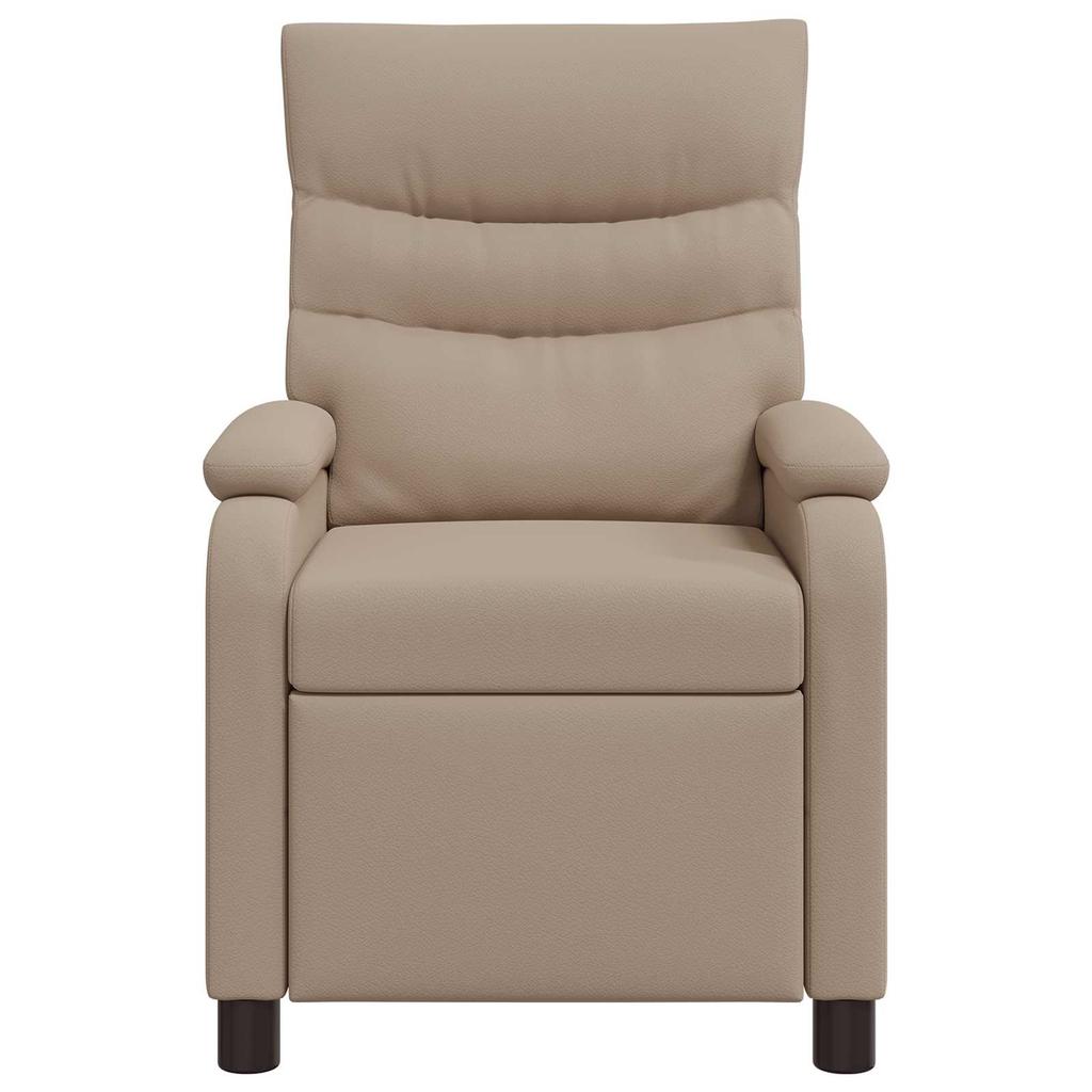 Recliner Chair Cappuccino Faux Leather