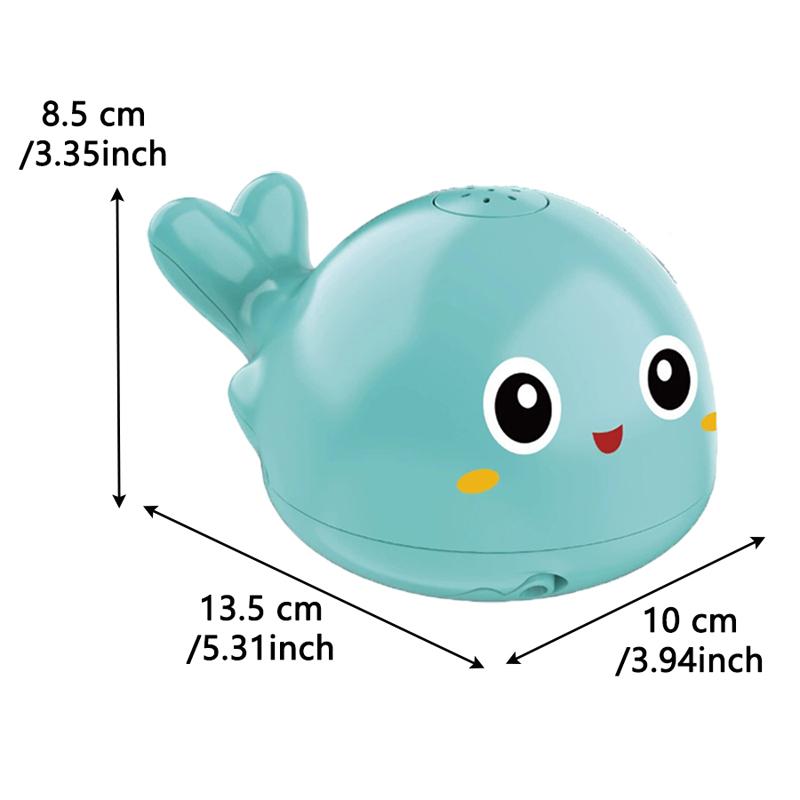 Electric Octopus Whale Baby Bath Toys Automatic Sensing Squirting Water Spray Water Shower Toys for Kids Bath with LED Light
