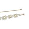 Meier Thin Belt, Waistband, Casual Glass Pearl Flower Woven Chain, Skirt Waist Chain