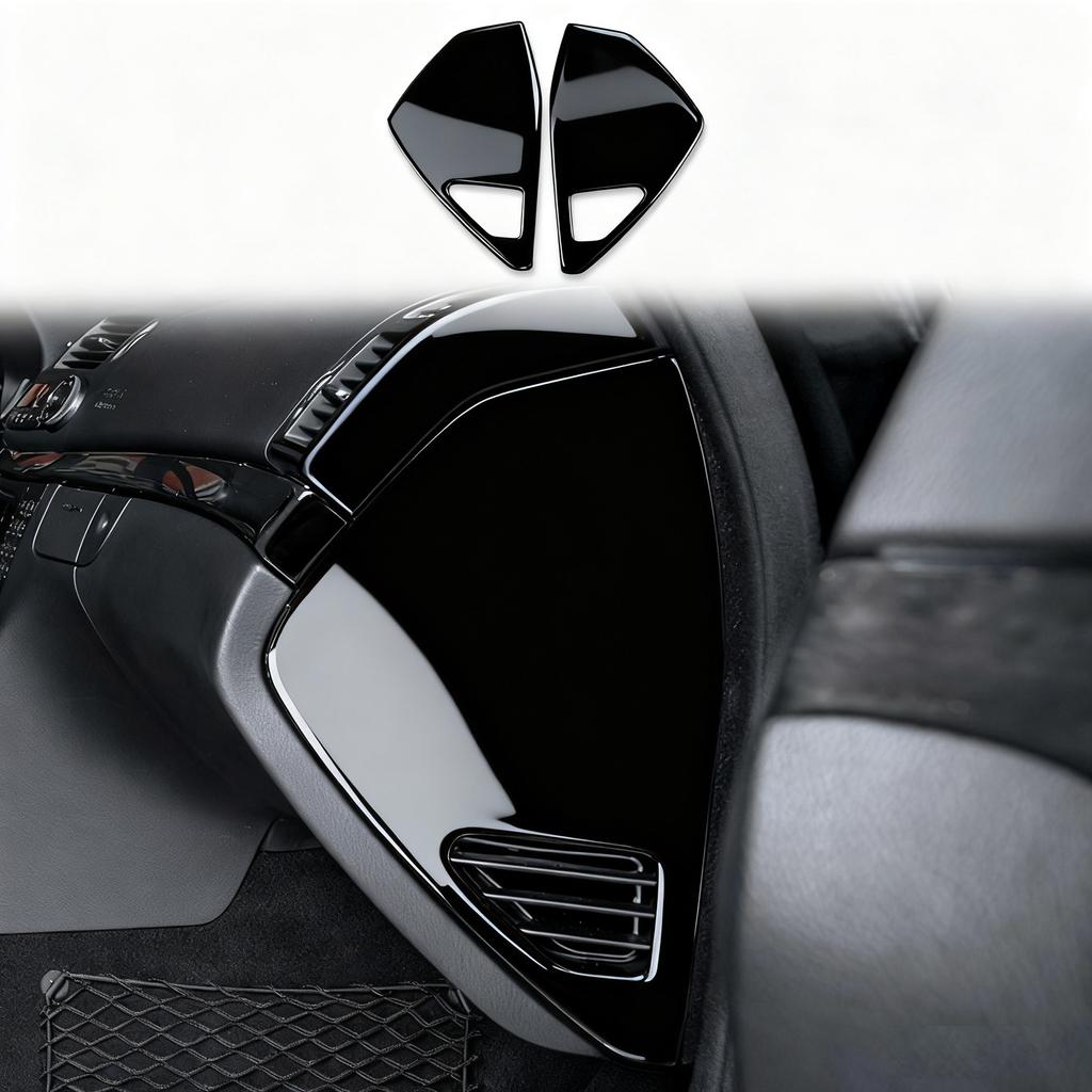 For Benz B Class W245 2005-2011 Real Carbon Fiber CD Control Panel Trim Cover Car Interior Accessories Decorative Sticker