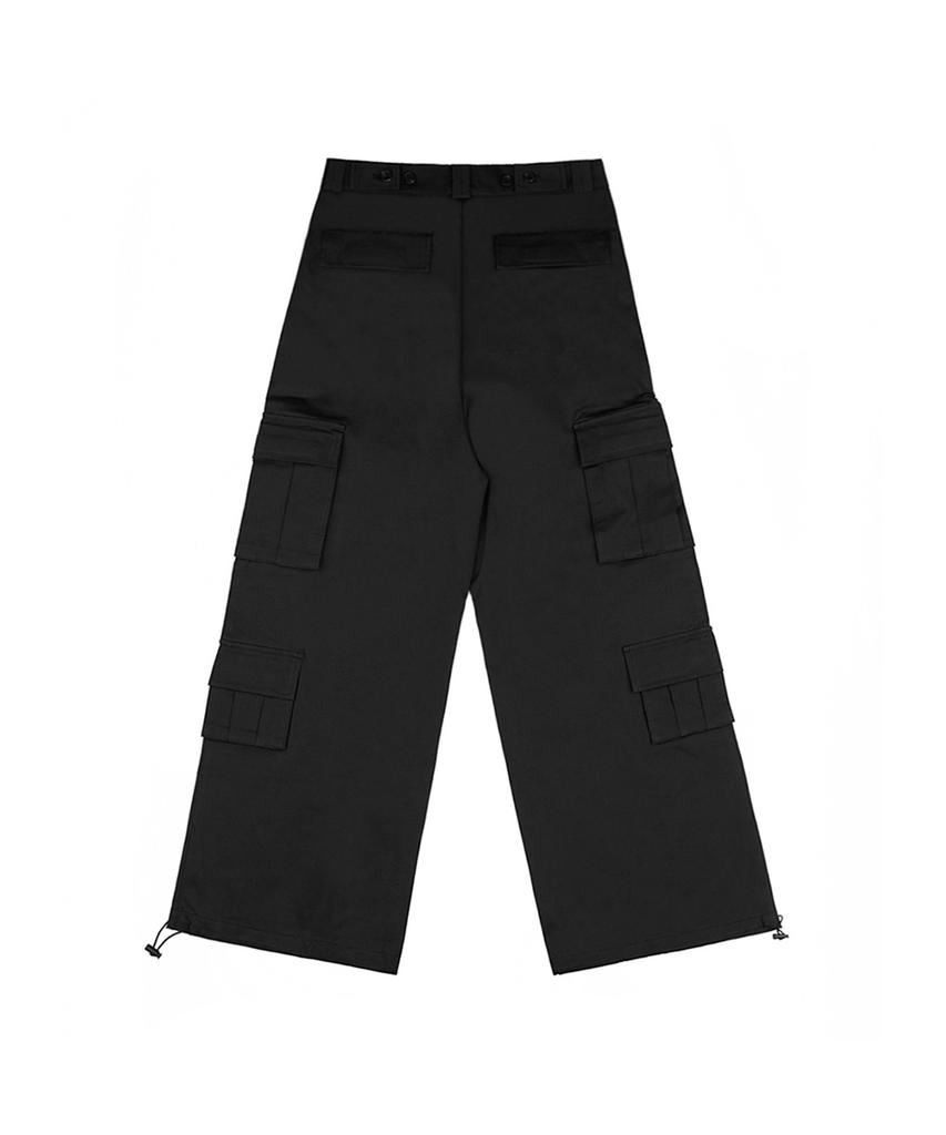 Ineodeijeu Men'S Multi-Pocket Cargo Pants (Black)