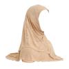 Women Lace Headscarf Hat Solid Color Breathable Turban Hat Chiffon Long Scarf Hat Stretchy Head Wrap