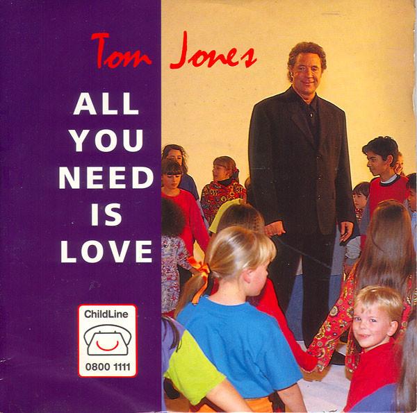 

7-дюймовая пластинка ТОМ ДЖОНС All You Need Is Love CHILD93 Childline 1993 Великобритания Поп Б/у