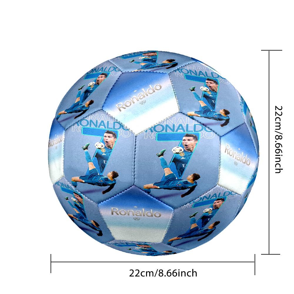 Ronaldo's Juventus Legacy Endless Size 5 Soccer Football Machine Sewn Indoor/Outdoor Training and Matches for Football Accessories