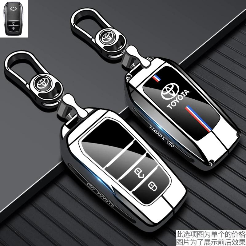 Hight Quality Galvanized Alloy Car Key Cover Case For Toyota Camry Mark X RAV-4 PRADO COROLLA HIGHLANDER 2 3 Buttons Keyless