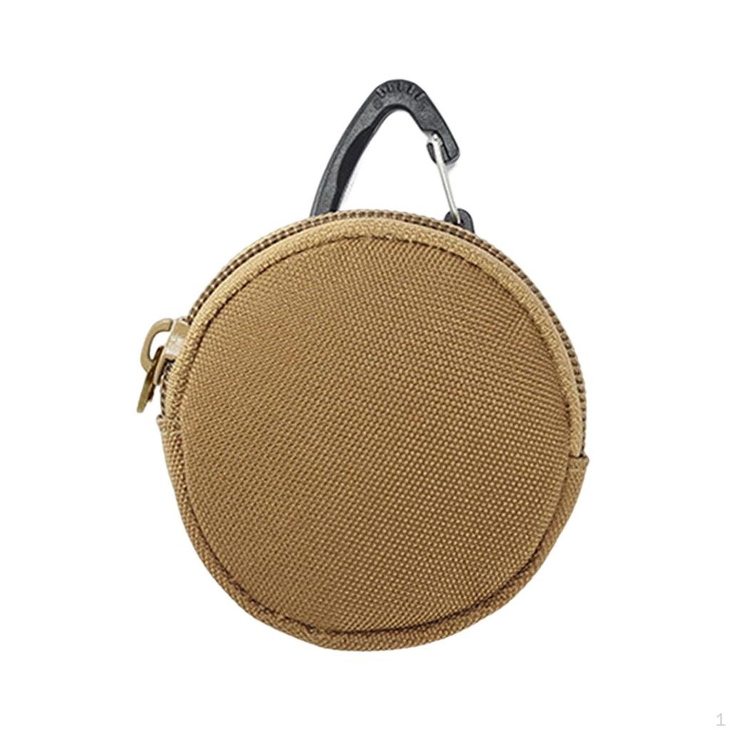 Earphone Case Bag, Small Pouch Portable Oxford Protective Cover with Triangle Buckle Storage Bag for