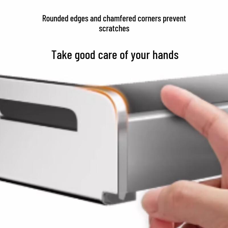 Modern Wall-Mounted Kitchen Shelf for Microwave & Spices