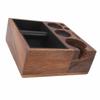 Coffee Knock Box Multifunctional One Piece Design Shock Absorbent Portafilter Holder Wooden Coffee