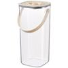 Transparent Food-grade Vacuum Seal Canisters for Kitchen Grain and Cereal Storage, Moisture-proof, Multi-size Set.