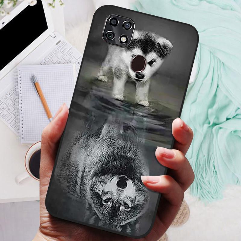 For ZTE Blade 20 Smart Case Black Cover Lion Wolf Silicone Soft Back Cases For ZTE Blade 20 Phone Case Blade20 Protective Shell