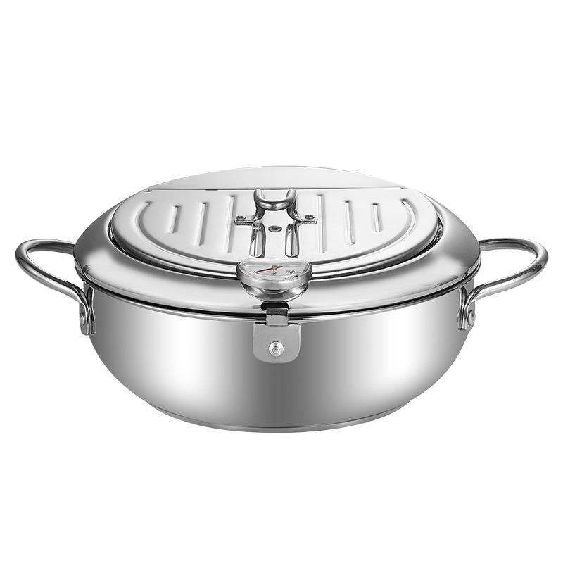 304 Stainless Steel Japanese Tempura Deep Fryer Pot