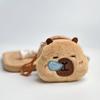 Creative Capybara Anime Plush Coin Purse  Kawaii Mini Coin Purse Round Cartoon Bags Pendant Headphone Organizer