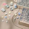 1Pc 3D Acrylic Nail Mold Sea Shell Starfish Goldfish Koi Fish Summer Jellyfish DIY Lace Bow Silicone Nail Art Mold