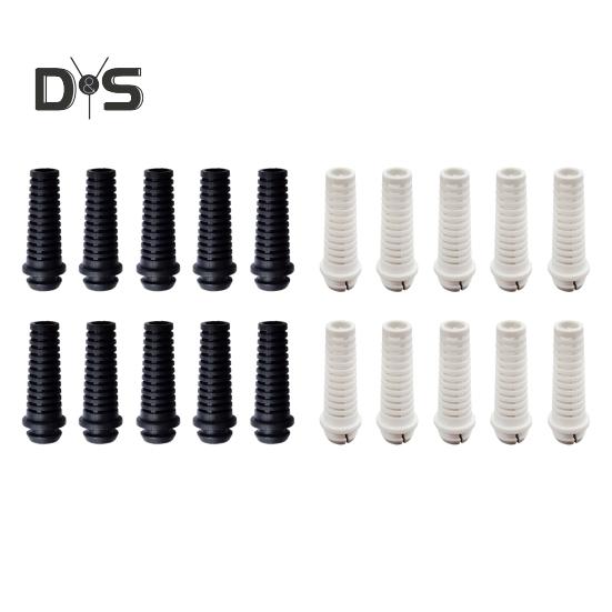 10ks PVC kabelová průchodka 6mm botka pro odlehčení tahu Odolný drátěný chránič kabelu pro elektrické nářadí jádro domácích spotřebičů průmyslové vybavení