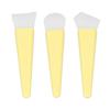 3Pcs Silicone Brush Applicator Kit Soft Repeated Use Lightweight Makeup Silicone Brush for Home Travelling Party