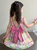 2025 New Fashion Floral Sleeveless Summer Dress for Baby Girls – Cotton
