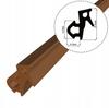 Seal for PVC windows S-1126 VEKA BROWN 1m