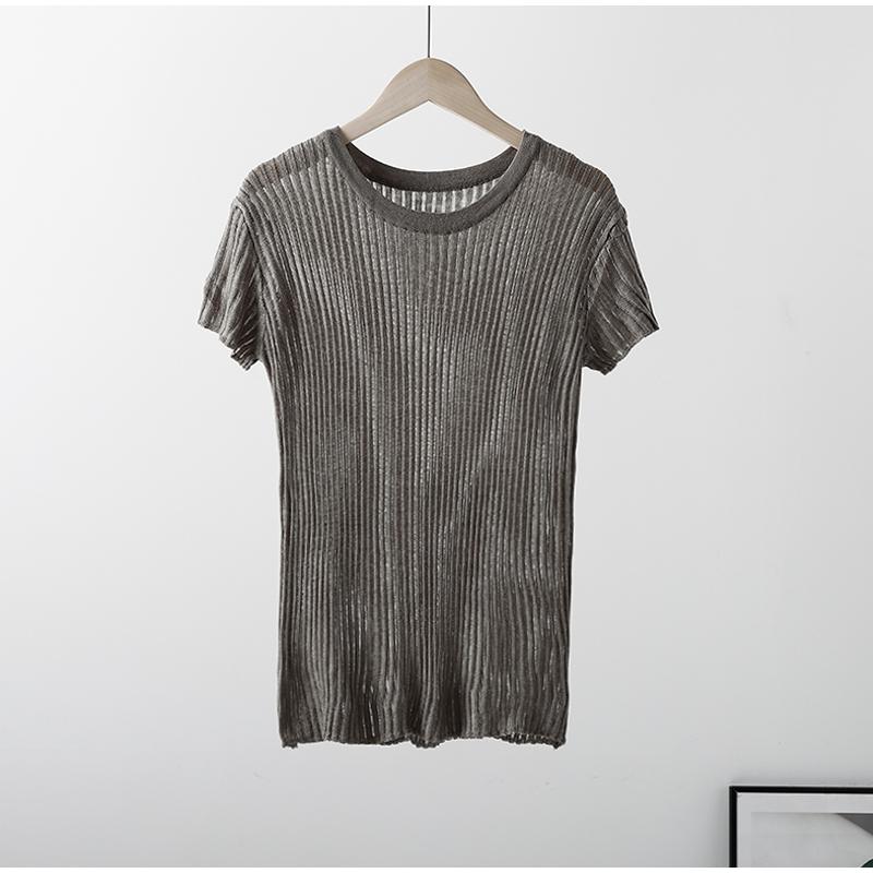 Сексуальная прозрачная женская футболка — фото 8