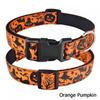 Orange Nylon Halloween Dog Collar Small Medium Large Pet Puppy Collar Adjustable